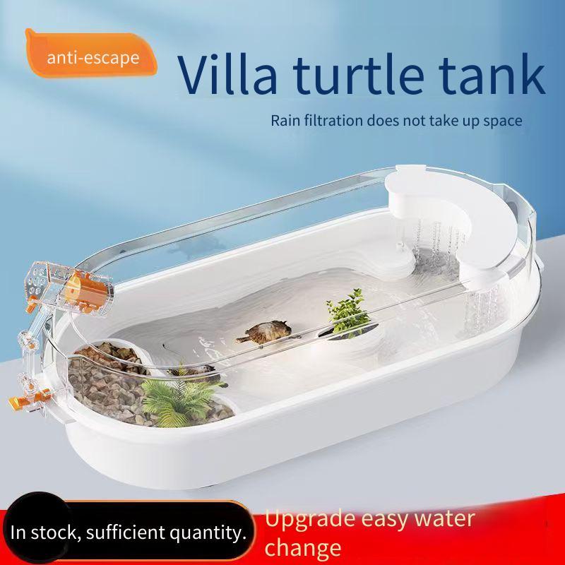 Desktop Turtle Tank Household Filter Turtle Box with Drying Table ...