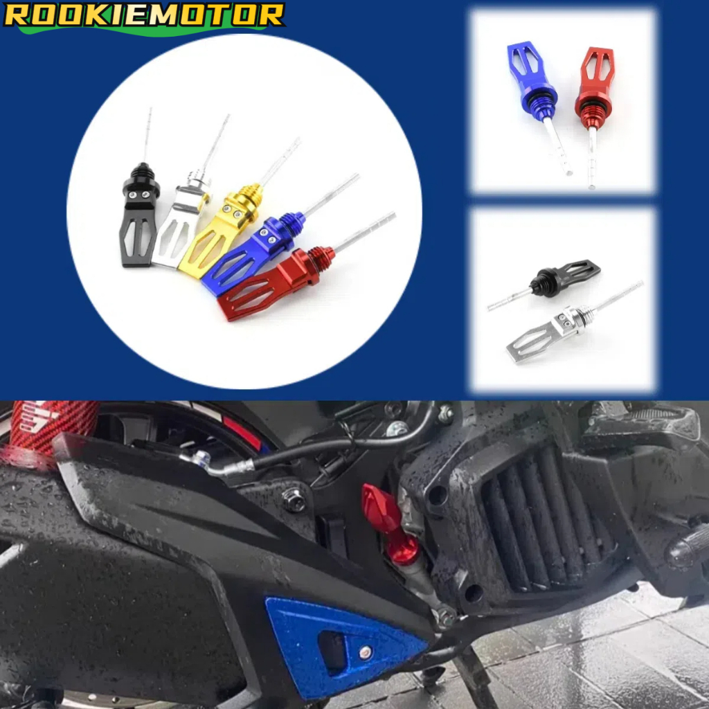 Motorcycle Engine Oil Tank Dipstick Level Gauge Meter For GY6