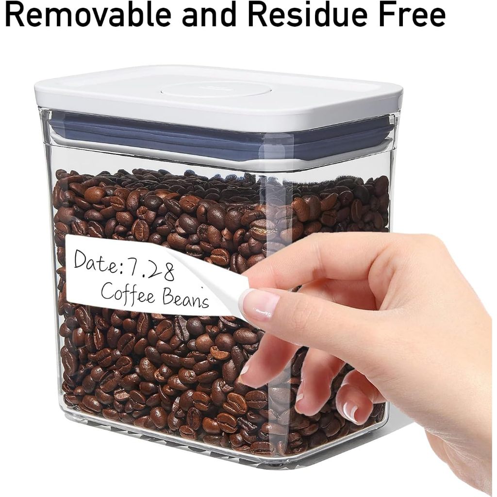 1000 Pcs Blank Removable Freezer Labels Water Oil Resistant for Food ...