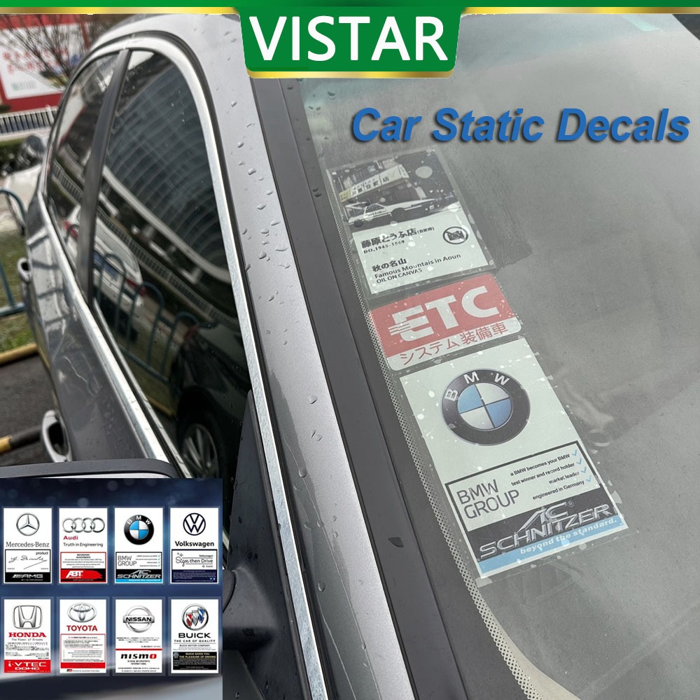 German and Japanese JDM Static Decals for Hong Kong Jockey Club Car ...