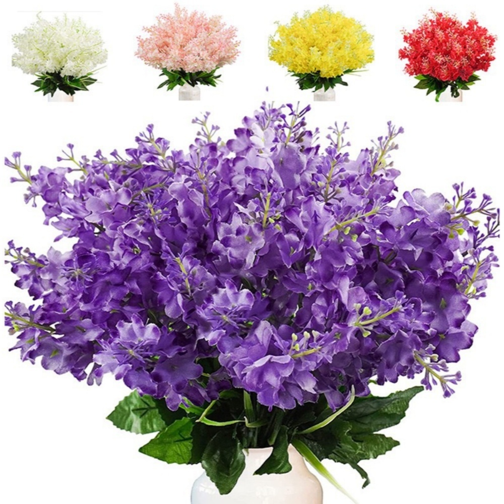 Silk Artificial Flower Bridal Bouquet Decor Plants Ornament Simulation ...