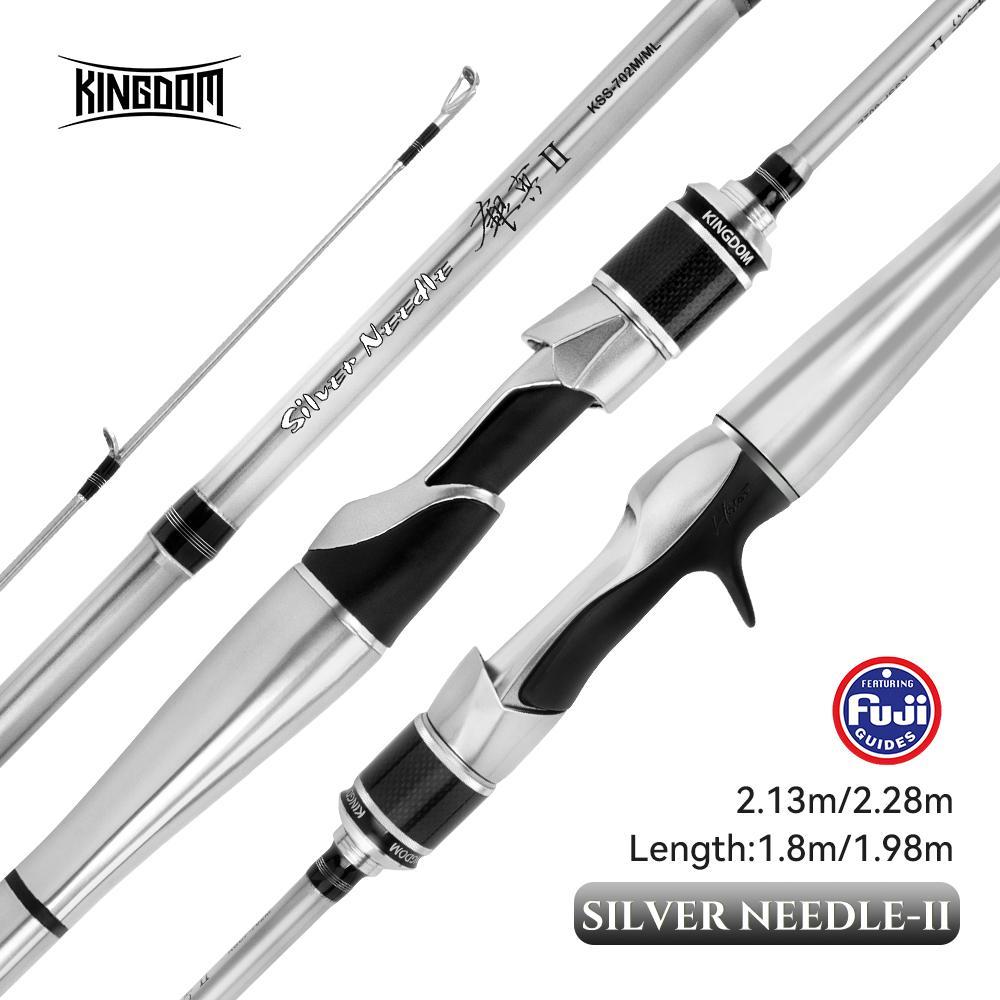 Kingdom SILVER NEEDLE Fishing Rods ultralight fast Spinning Casting rod ...