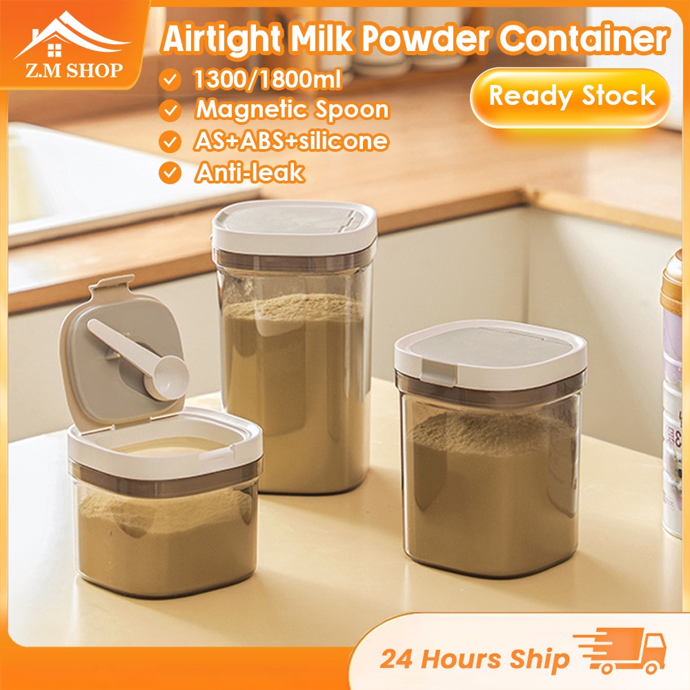 1300/1800ml Airtight Baby Milk Powder Container,Bekas Susu Baby,Milk ...
