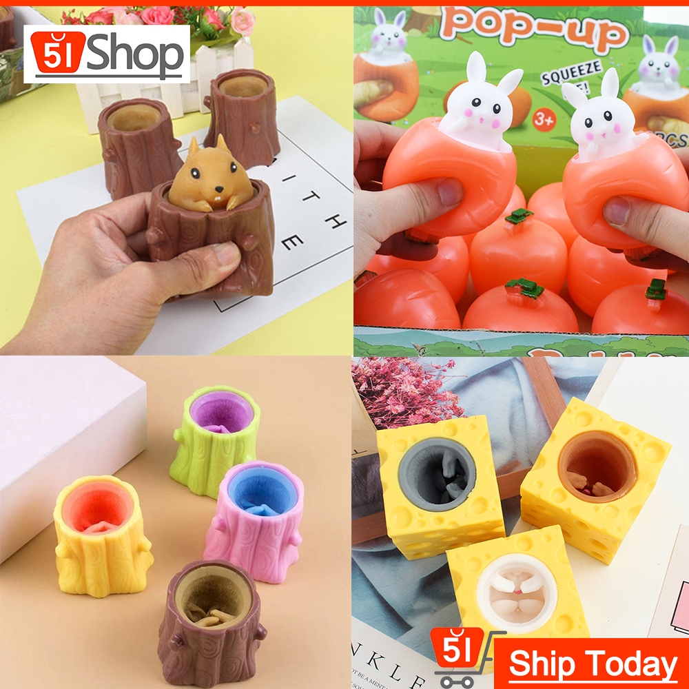 cute cheese mouse cup pinch squirrel children carrot rabbit squeeze bun ...