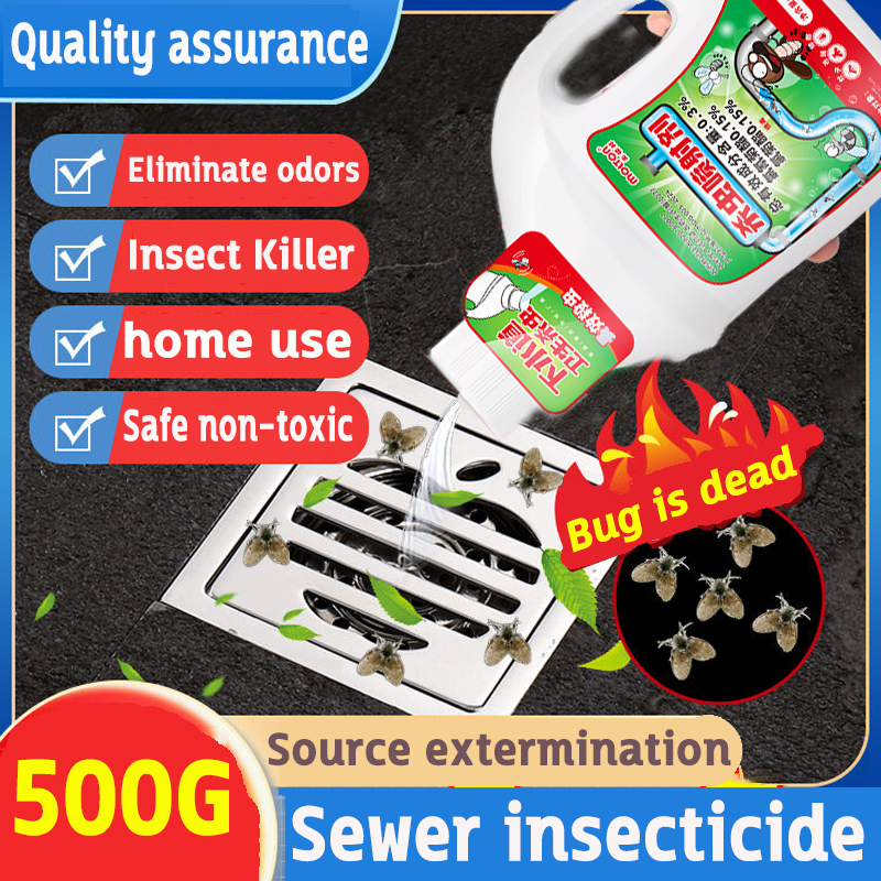 100 years of pest-free Sewer Insecticide 500ML Insects and eggs are ...