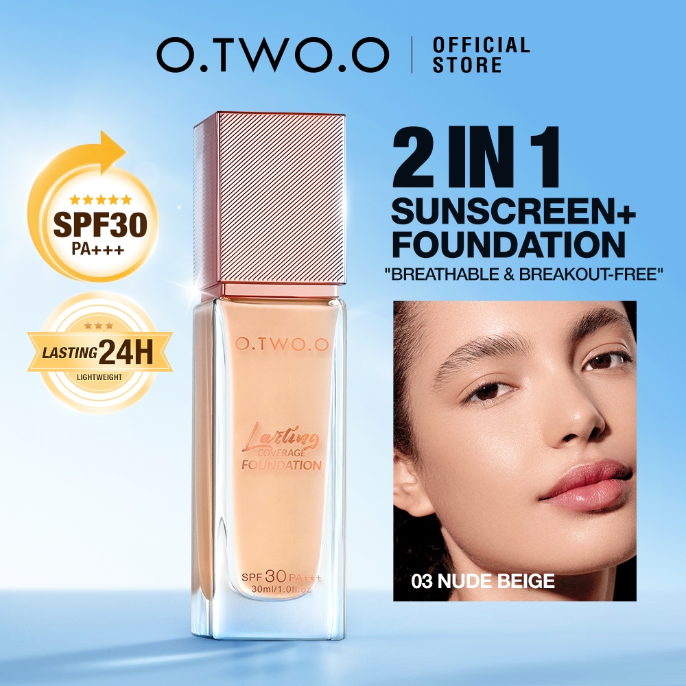 O.TWO.O Haute Foundation & Sunscreen SPF30 PA+++ Full Cover 30ml ...