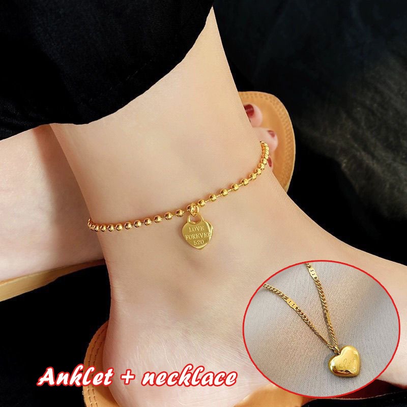 Zodiac Anklet J Anklet 916 Gold Anklet 520 Love Anklet Korean