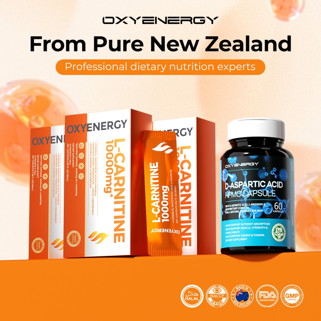 OXYENERGY L-Carnitine Drinks (3 Pcs) + Testo Booster Combo Set Pre ...