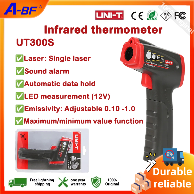 UNI-T Non Contact Digital Infrared Thermometer UT300S Temperature ...