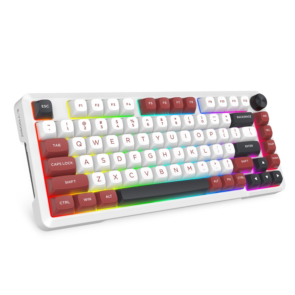 E-YOOSO Z82 USB RGB 78% Gaming Wired Keyboard 82 Keys Hot-Swap Gamer ...