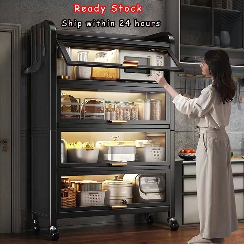 Rak Kabinet Dapur Kitchen Cabinet Rack Microwave Oven Cabinet Kitchen ...