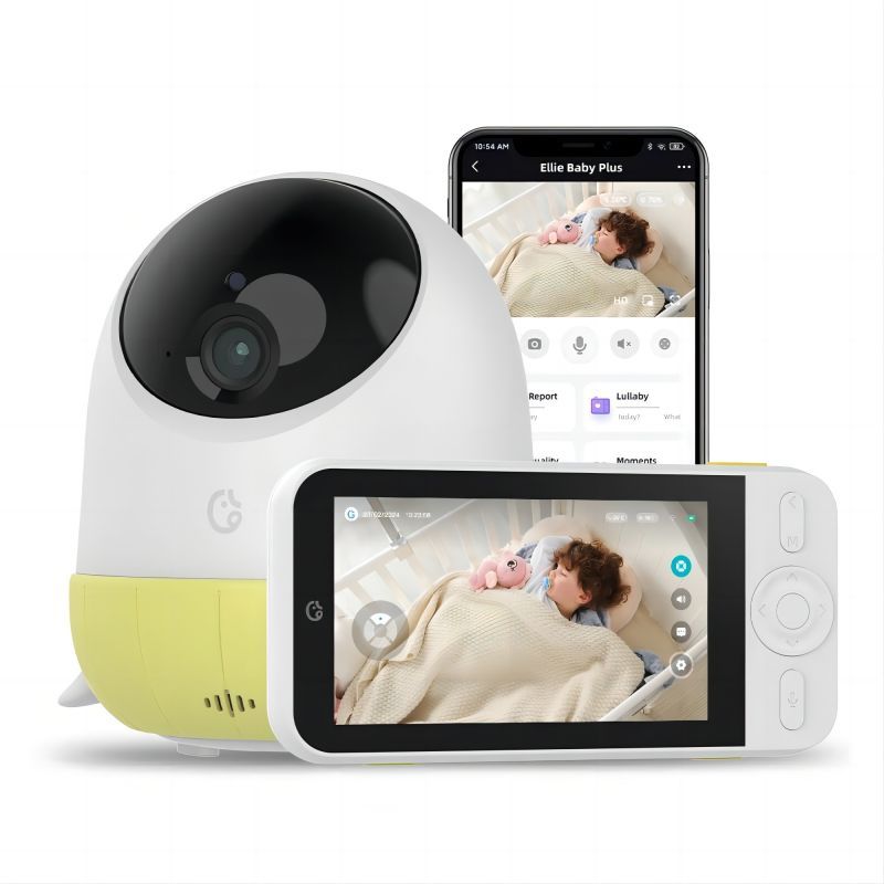 Ellie AI Baby Plus Monitor With 2K HD Camera and Audio Face Covered ...