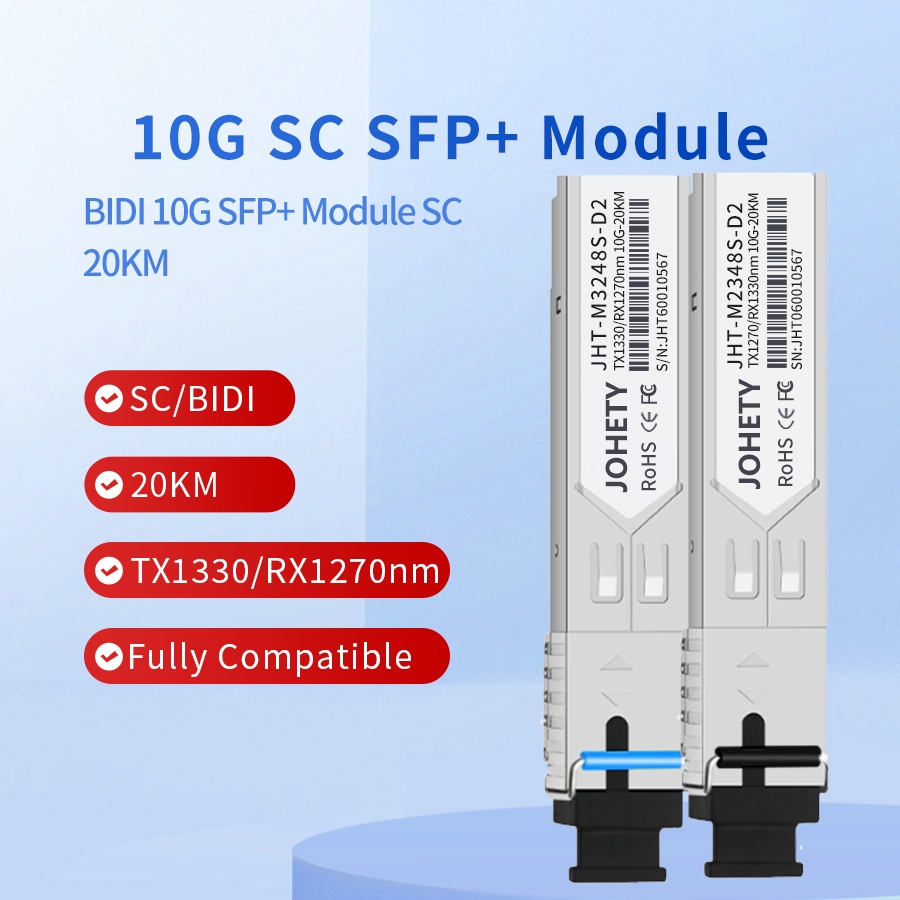 a Pair SFP+ Module10G SC ( Bi Directional ) 10KM/20KM 1270/1330nm ...