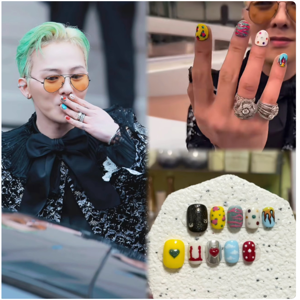 Gd Album Inspiration Manicure ins Concert Wear Nails Short Style ...