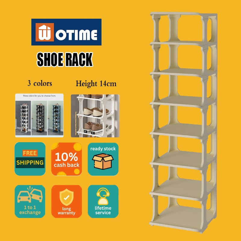 Shoe Rack Multi-layer Folding Narrow Shoe Rack Plastic Simple Shoe Rack ...