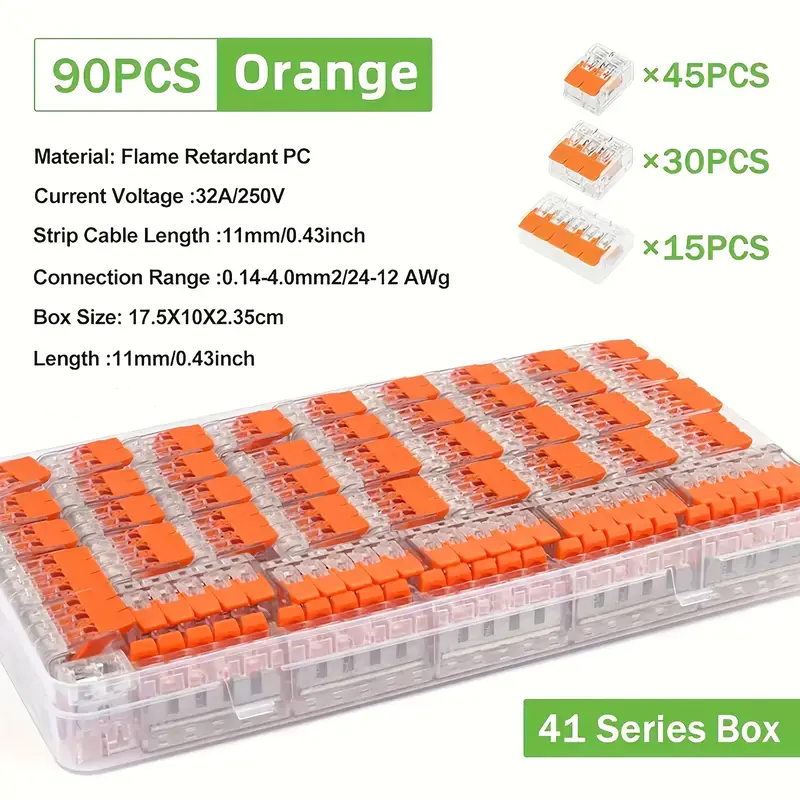 75/90 universal quick insert terminals, electrical equipment connectors ...