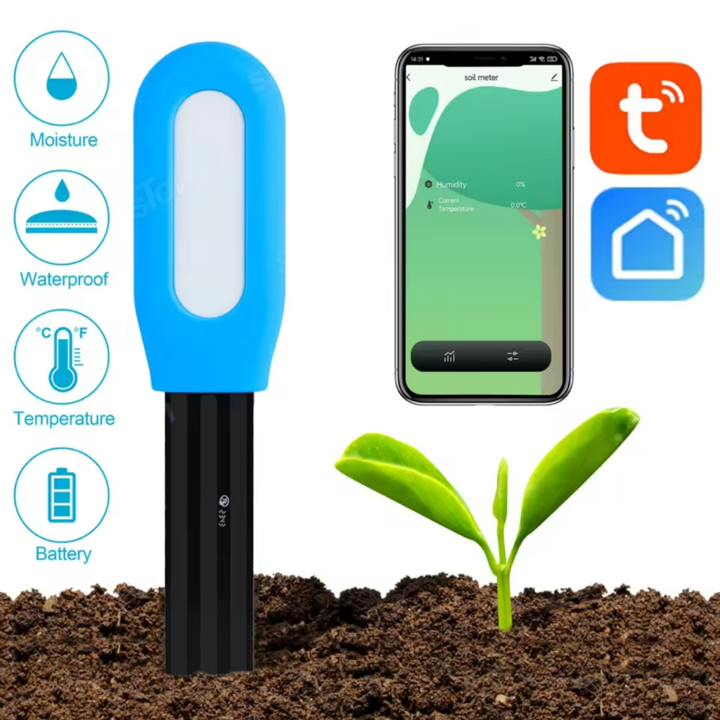 Tuya Bluetooth Soil Tester Flower Monitor Flora Garden Care Plant Grass ...