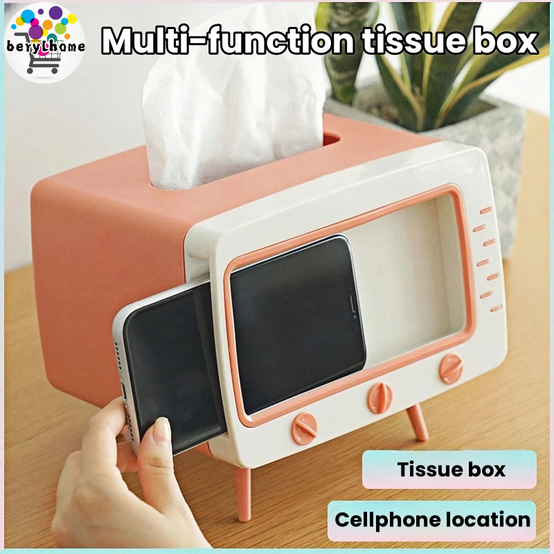 New model Tissue box with phone stand tissue box television mobile ...