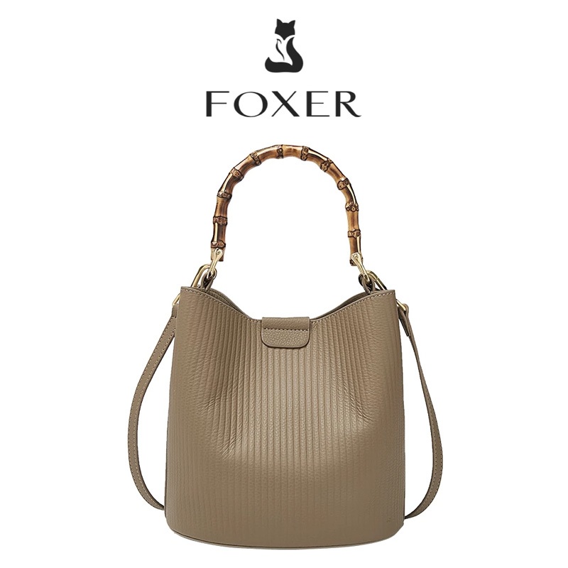 FOXER Women's Cowhide Satchel Crossbody Bag | Shopee Malaysia