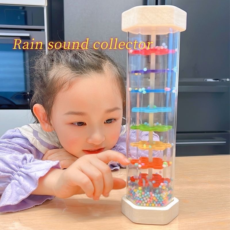 Wooden Simulation Rain Sound Tube Rhythm Instruments Orff Early ...