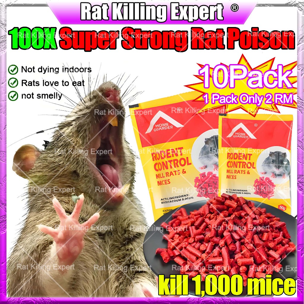 【Ship within 12 hours】racun tikus paling kuat rat kill 50g racun tikus ...