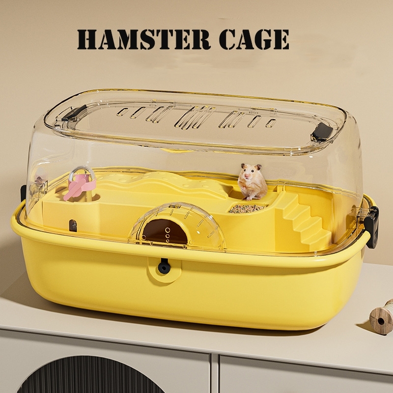 Hamster Cage With Running Wheel And Water Bottle Box Acrylic ...