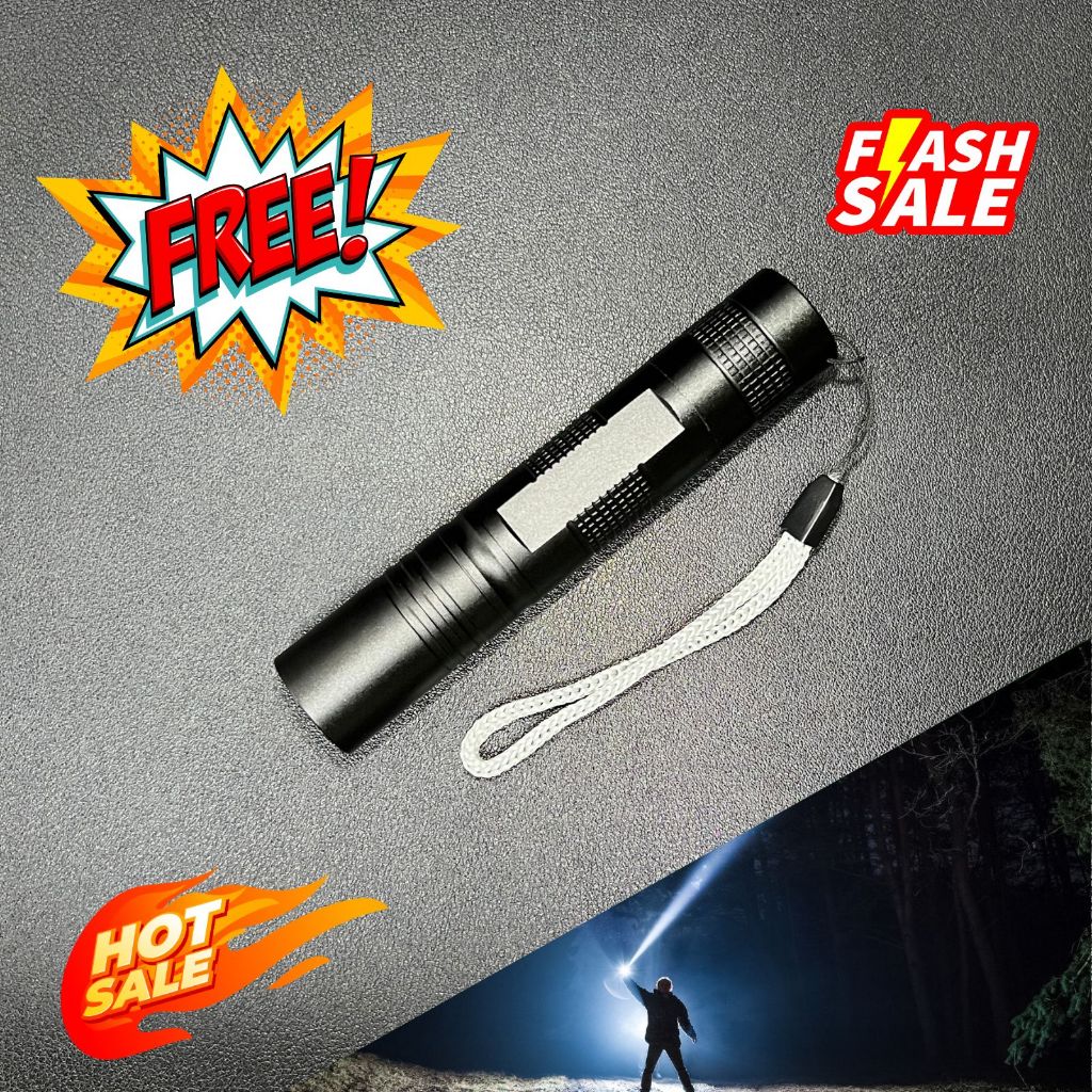 Mini Flashlight XPE, 5-speed LED, 18650 fixed-focus (no battery ...