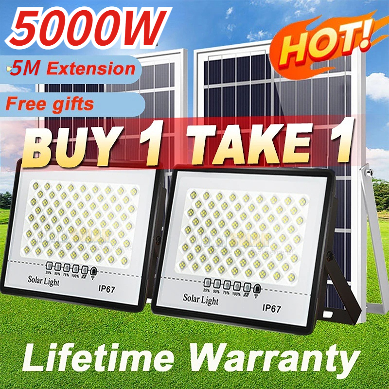 Lampu solar light outdoor lighting 5000W 10-year warranty LED Soalr ...