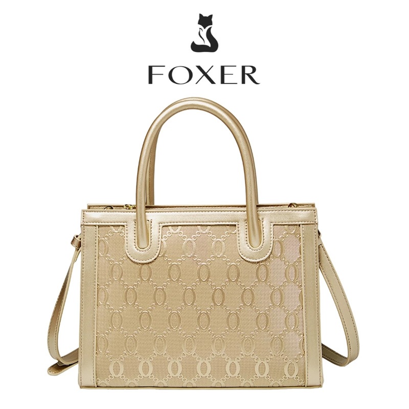 FOXER Large Capacity Women's Printed Shoulder Gold Crossbody Bag ...