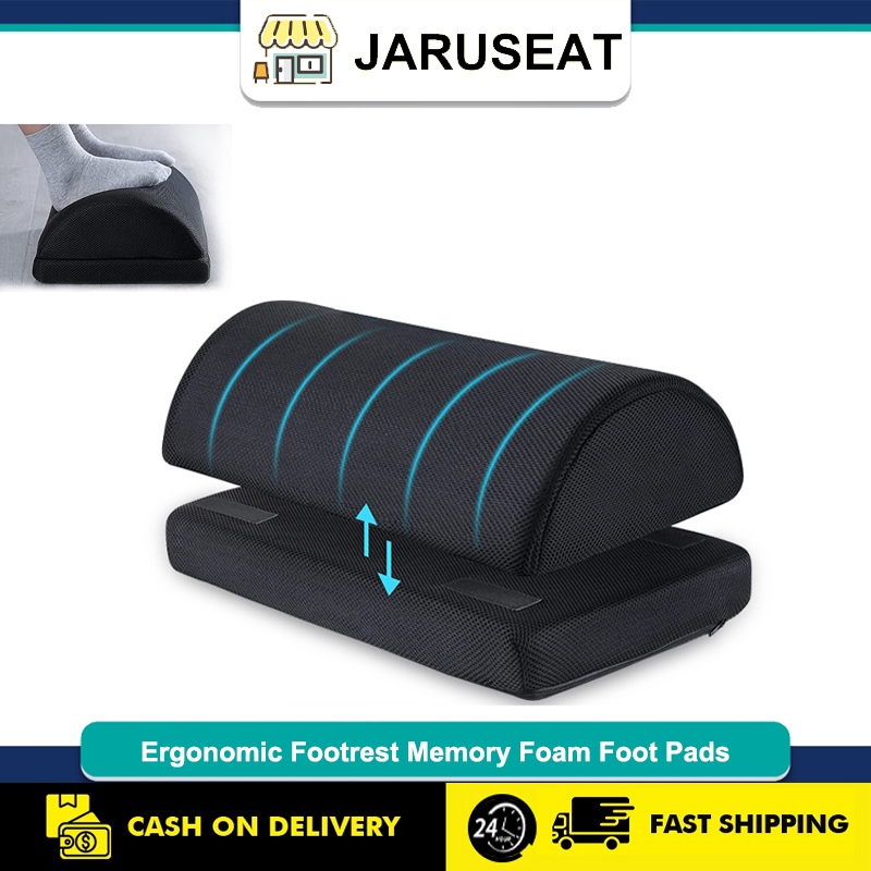 JARUSEAT Ergonomic Footrest Memory Foam Foot Pads Office Foot Rest ...