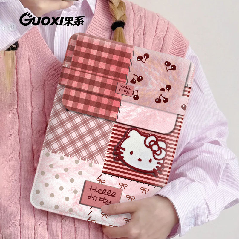 HelloKitty Notebook Vertical Liner Bag Female Non-Magnetic Suitable for ...