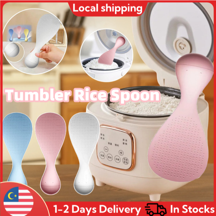 [Local Stock] 3PCS Creative Tumbler Rice Spoon Stand Up Non Stick ...