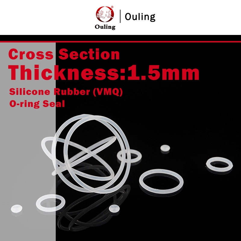 Ouling CS1.5mm O-RING ID1-97 OD4-100mm VMQ White Silicone Rubber ...