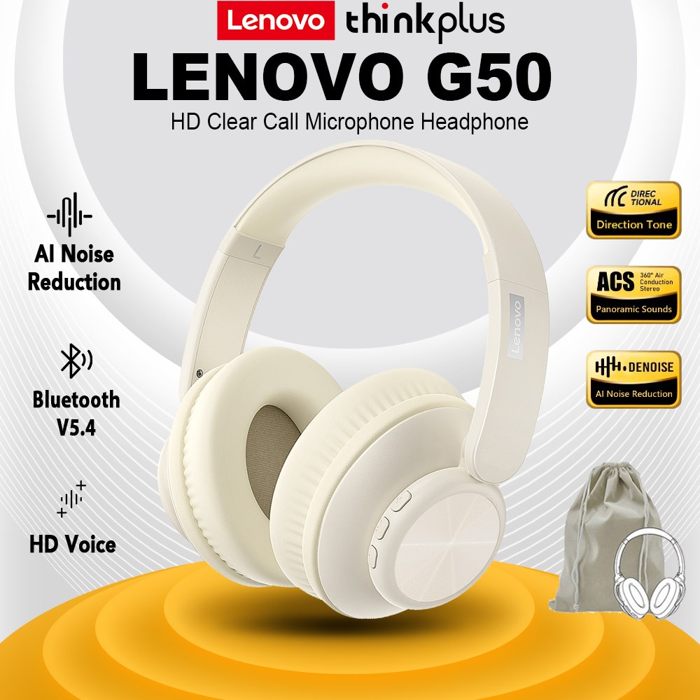 Lenovo Erazer G50 Bluetooth Headphone Wireless Headphone Gaming Low ...