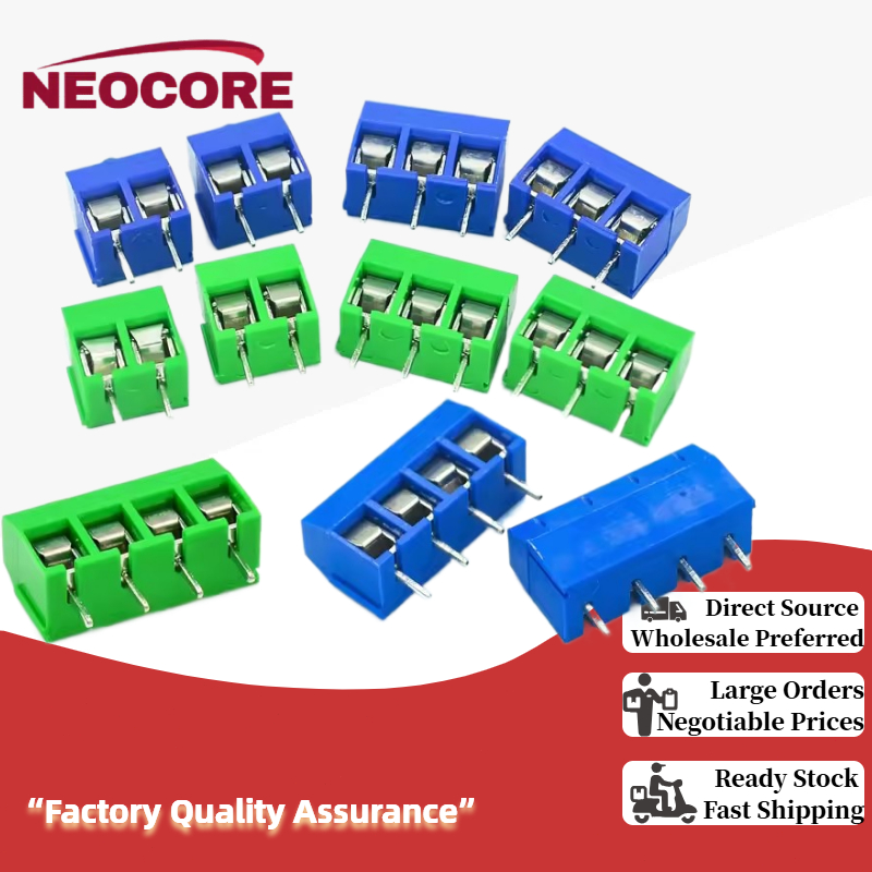 10Pcs KF301 2/3/4/5Pin Spliceable Plug-in Screw Wire Terminal Block ...