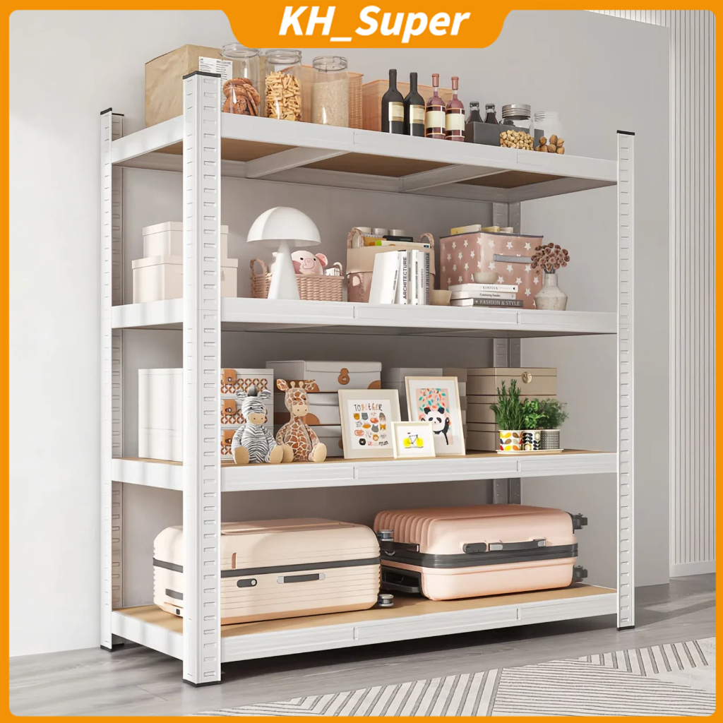 【Ready】Adjustable 4/5/6Tiers Steel Rack Metal Rack Metal Shelf Rack ...
