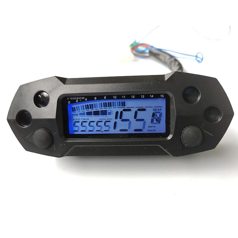 Motorcycle LCD Speedometer Digital Odometer Electric Modified Mini ...