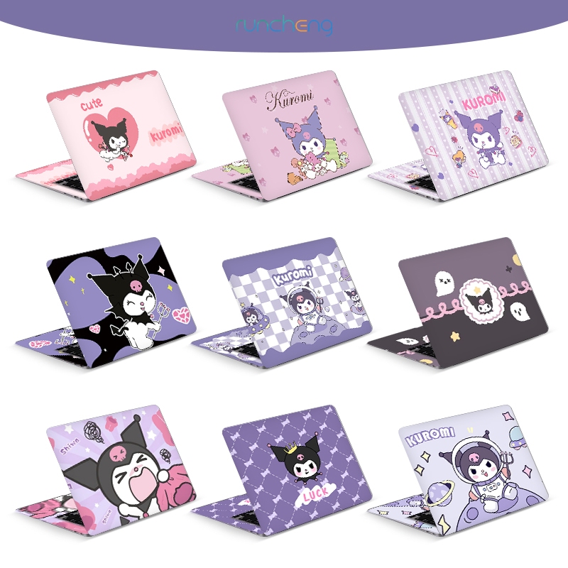 【2pcs】Cute Kuromi Pattern Laptop Cover Stickers Laptop Office Student ...