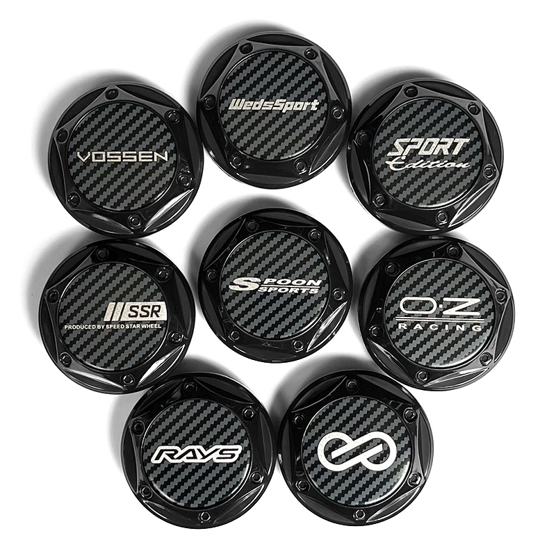 1PCS Aluminum Logo 68mm Wheel Center Cap Vossen Enkei Rays Volk OZ ...