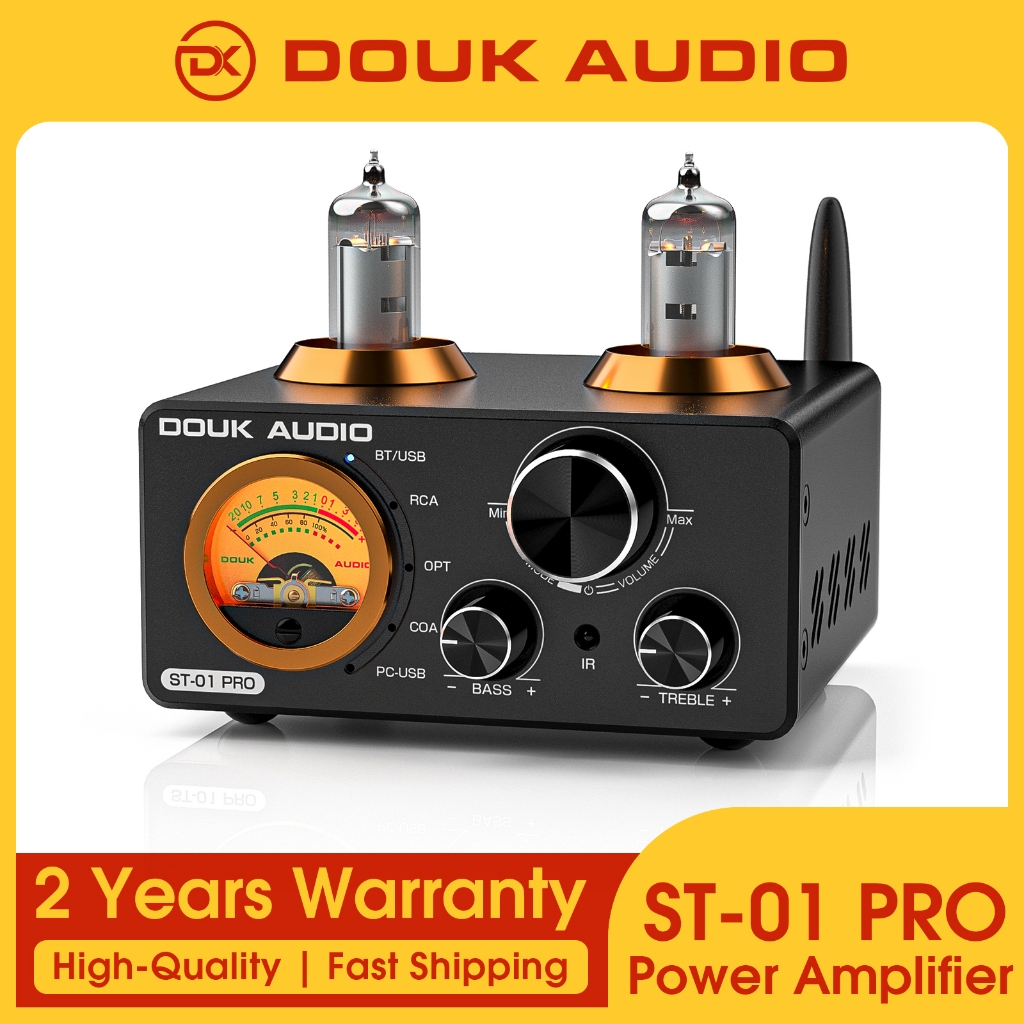 Douk Audio ST-01/ST-01 PRO HiFi Vacuum Tube Power Amplifier Bluetooth 5 ...
