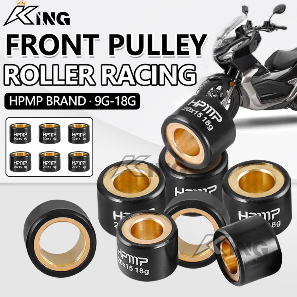 ROLLER RACING HPMP 6PCS 20X15 HONDA VARIO ADV ROLLER FRONT PULLEY SPEED ...