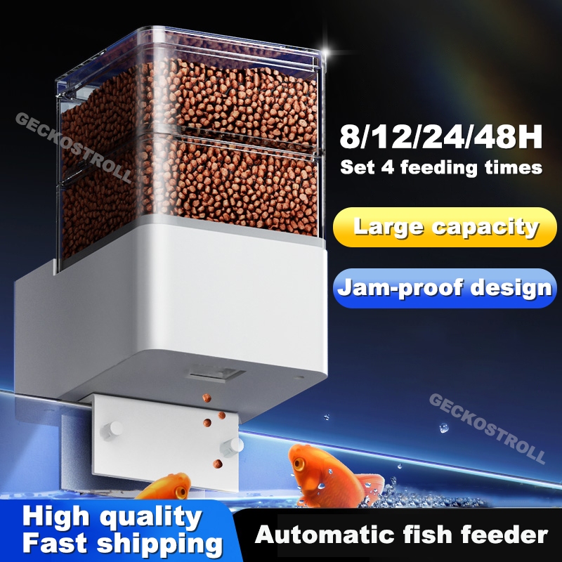 Automatic Feeder Aquarium Goldfish Smart Timing Auto Fish Feeder Timer ... - Smart Fish Feeder And Monitoring Systems For Goldfish