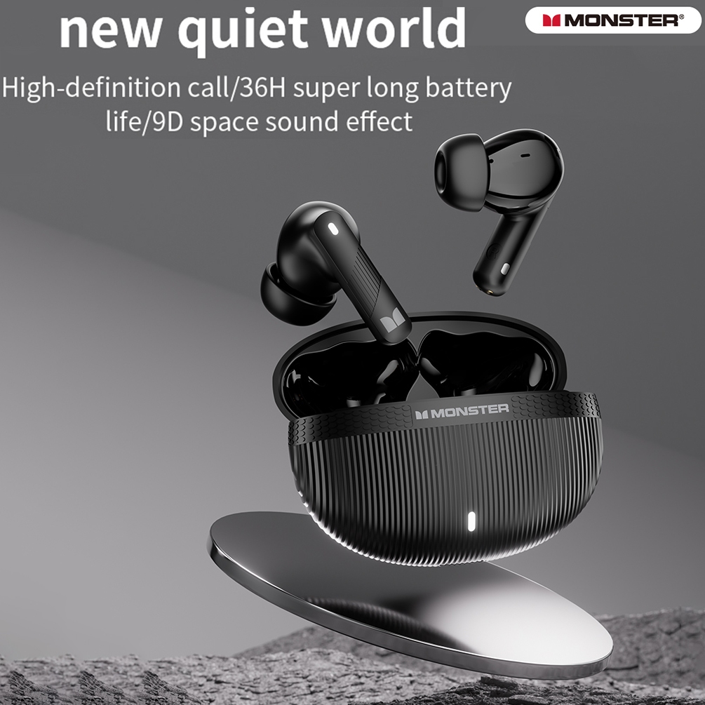 Monster True Wireless In-Ear Bluetooth Earbuds GT22 with Upgraded Noise ...