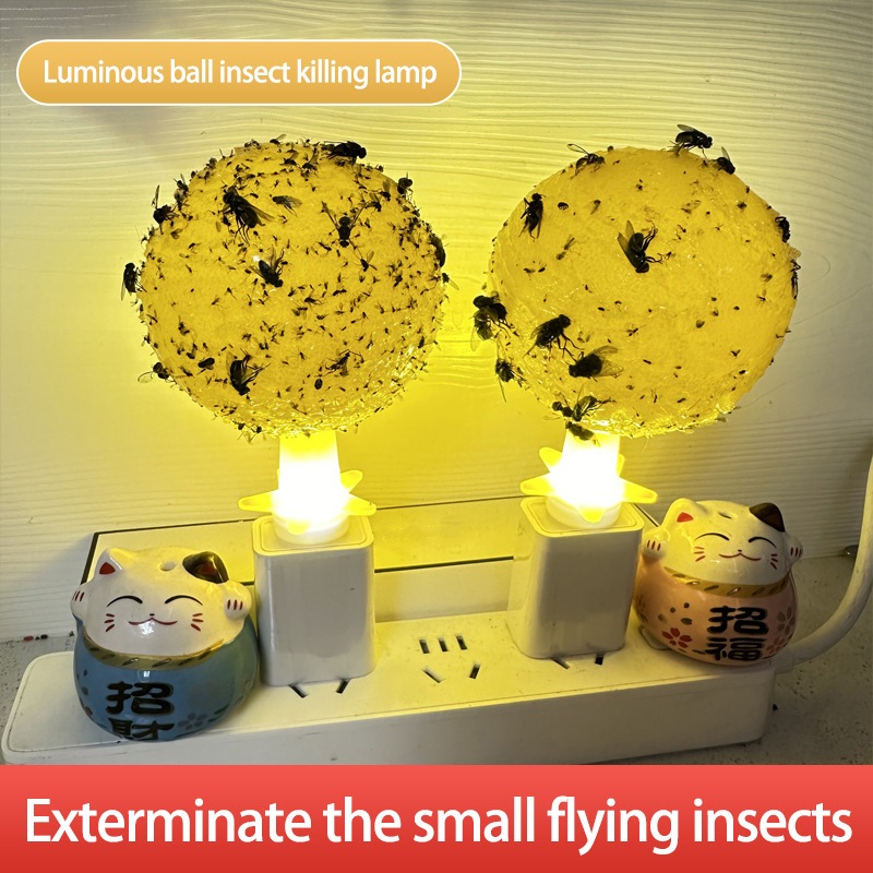 Indoor luminous insect lure ball, fly lure ball, sticky insect trap ...