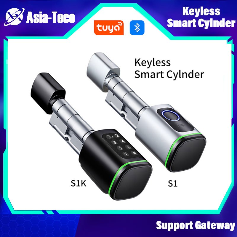 Smart Fingerprint Door Lock – 5-in-1 Unlock: Fingerprint, Password, IC Card, Key, Tuya APP, Fits 35-65mm Doors, Handle Lock