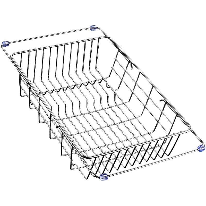 Over the Sink Dish Drying Rack in Sink or on Countertop Stainless Steel ...