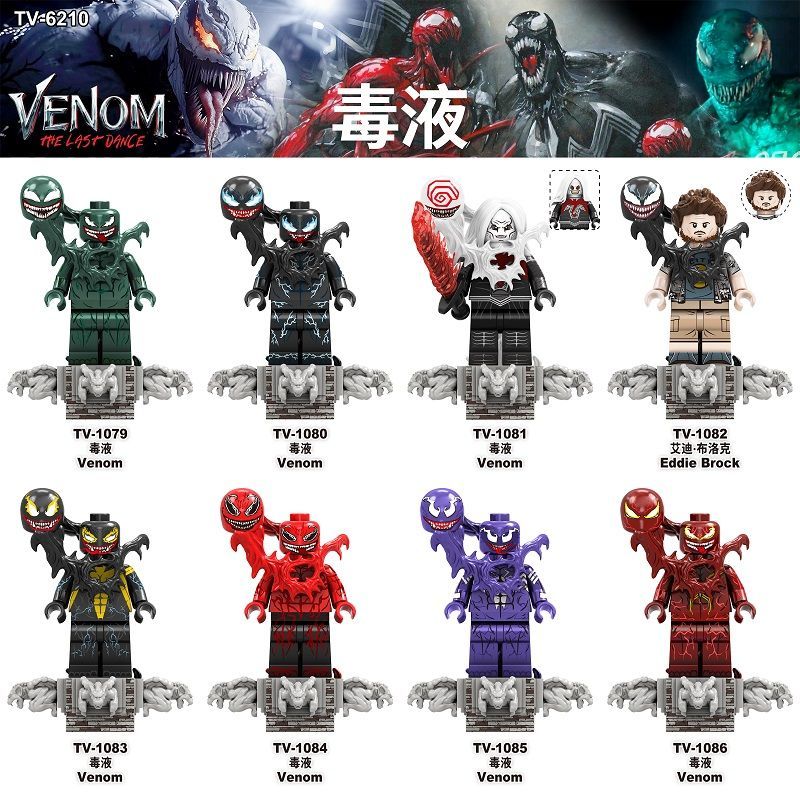 Block Toys Venom Figure Venom Eddie Mini Toy Building Block TV6210 ...