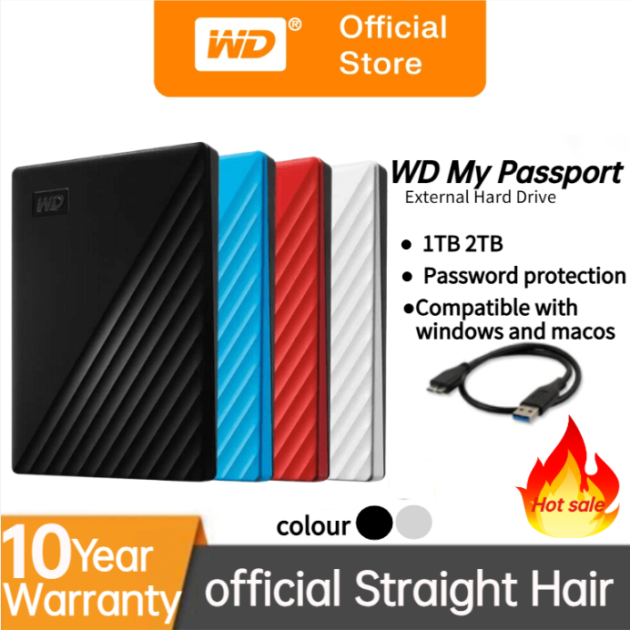 [New]WD Western Digital 1TB /2TBMy Passport USB 3.0 Removable Hard
