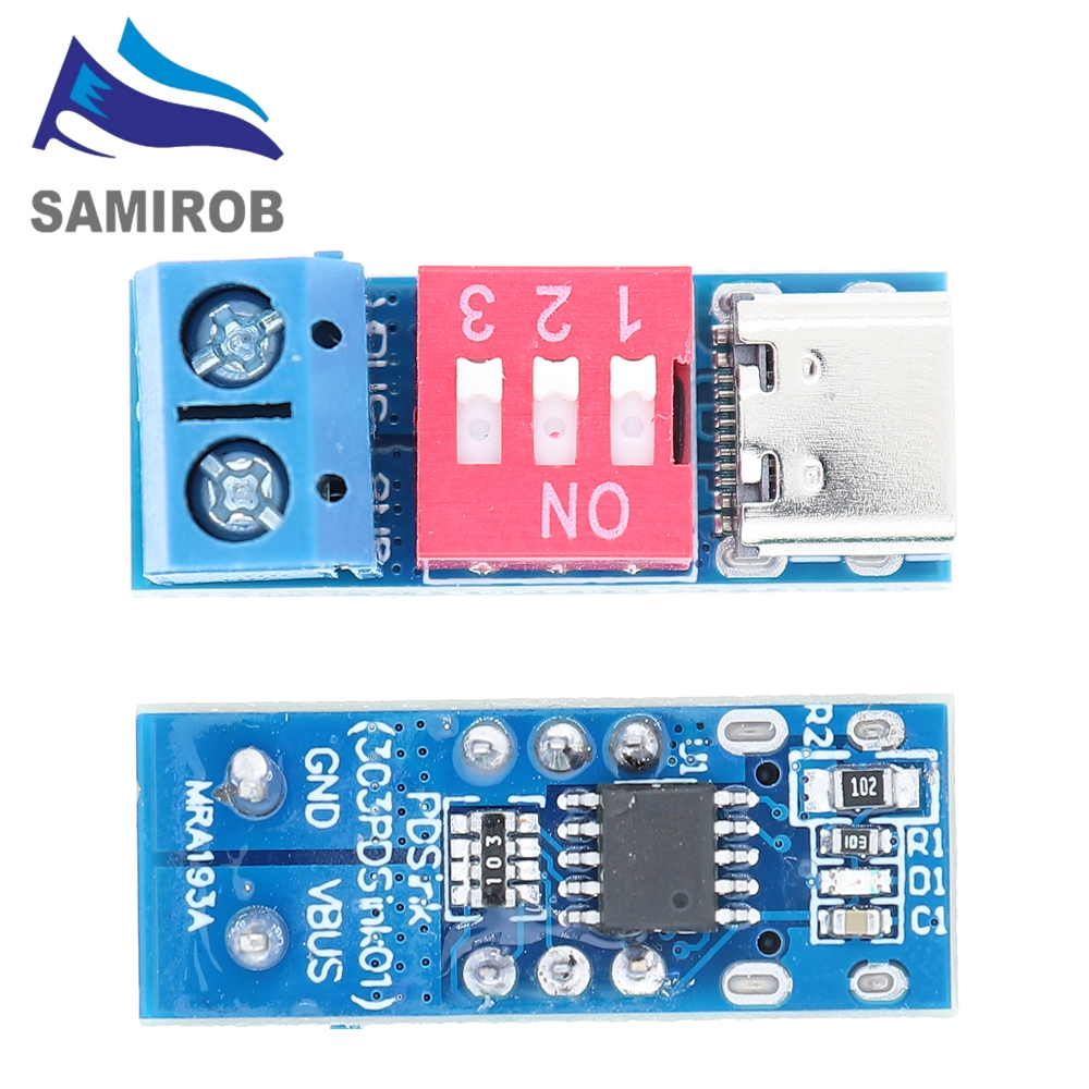 Type-C PD QC Trigger 5V~20V Dial Code Adjustment DC Voltage Power ...