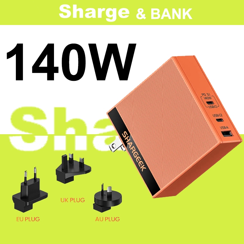 Sharge/Shargeek USB C Charger 140W Wall Charger Multiport Quick Station ...